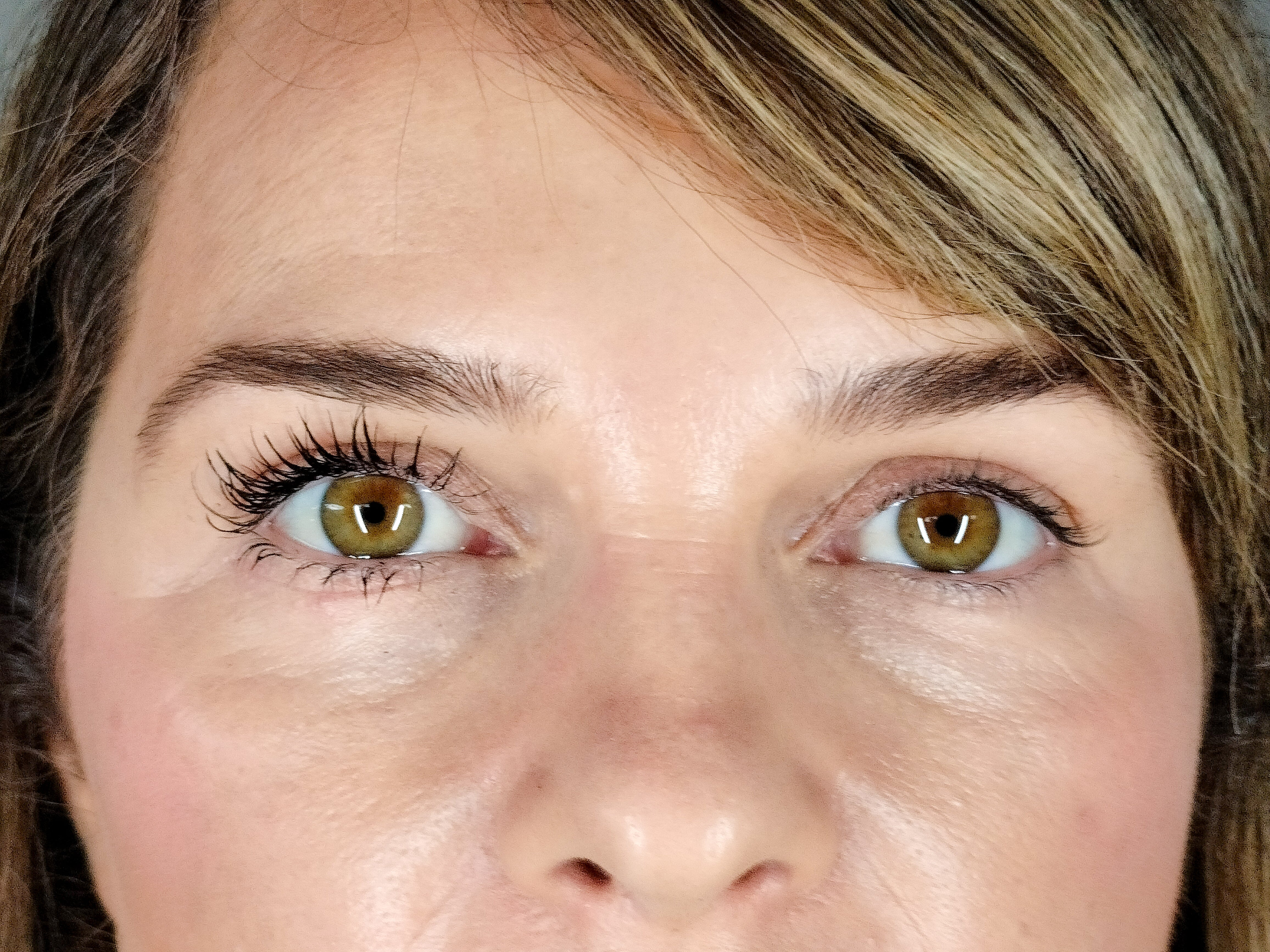 defined lashes created with tubing mascara