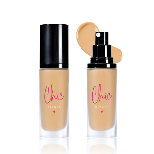 Chic Beauty Youth Editor Foundation designed for soft, skin-like coverage on changing skin. Shade 8.