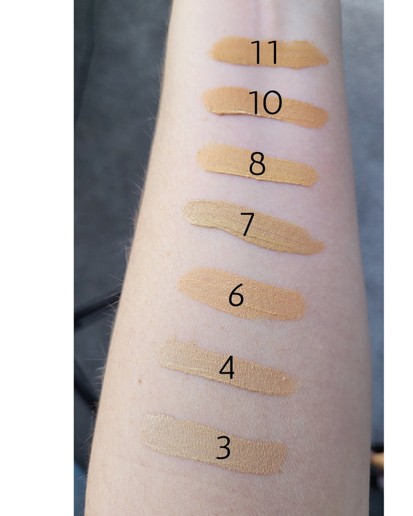 Matches Foundation shades